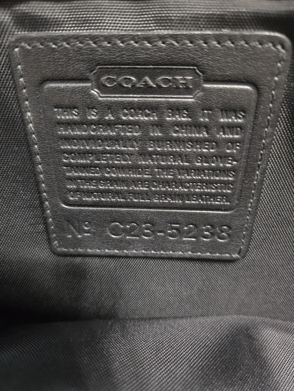 COACH LEATHER LAPTOP/MESSENGER BAG